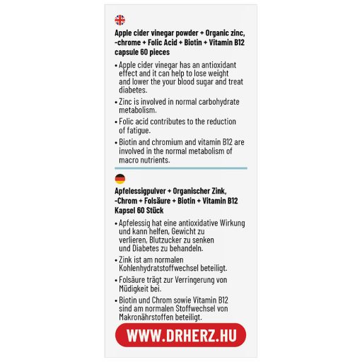 DR Herz Almaecet por + Biotin + Folsav kapszula 60 db