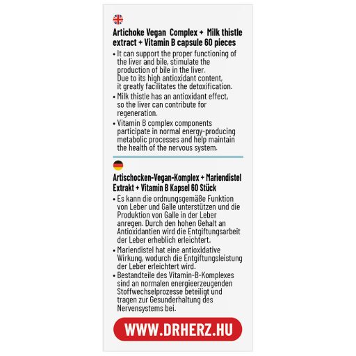 DR Herz Articsóka 400mg 60 db vegan kapszula 