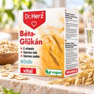 Dr Herz Béta-Glükán + Szerves Cink, Szelén + C-vitamin vegan kapszula 60 db