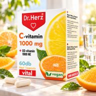 Dr Herz C-vitamin 1000 mg + D3-vitamin 1000 NE kapszula 60 db