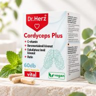 DR Herz Cordyceps Plus + C-vitamin 60 db kapszula doboz