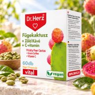 DR Herz Fügekaktusz + Zöld Kávé + C-vitamin 60 db