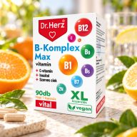Dr Herz B-Komplex Max + C-vitamin + Inozitol + Cink 90 db