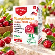 DR Herz Tőzegáfonya 1000 mg + D-mannóz 90 db XL