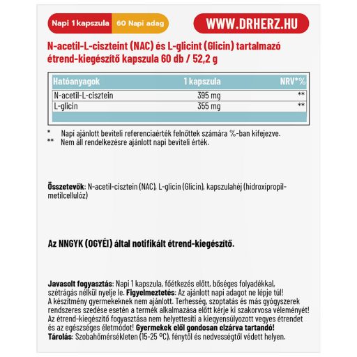 DR Herz NAC kapszula 60db