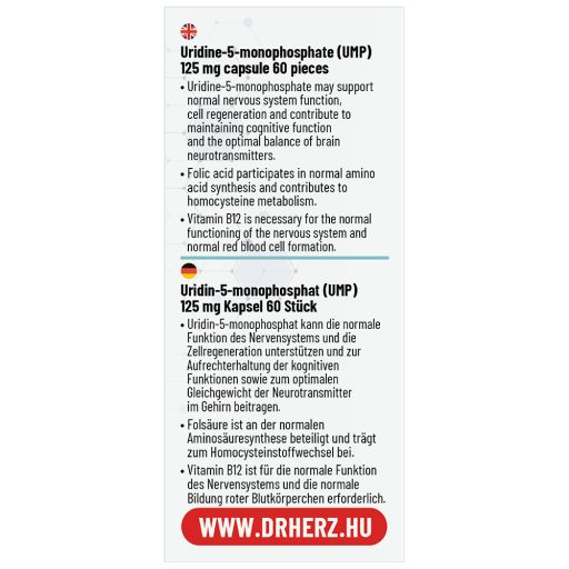 DR Herz Uridin (UMP) 125 mg 60 db kapszula doboz